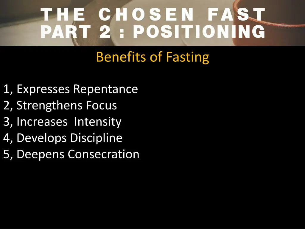benefits of fasting
