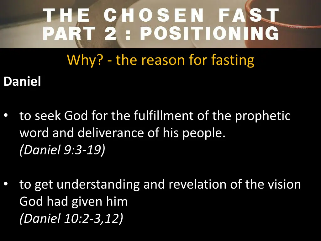 why the reason for fasting 2