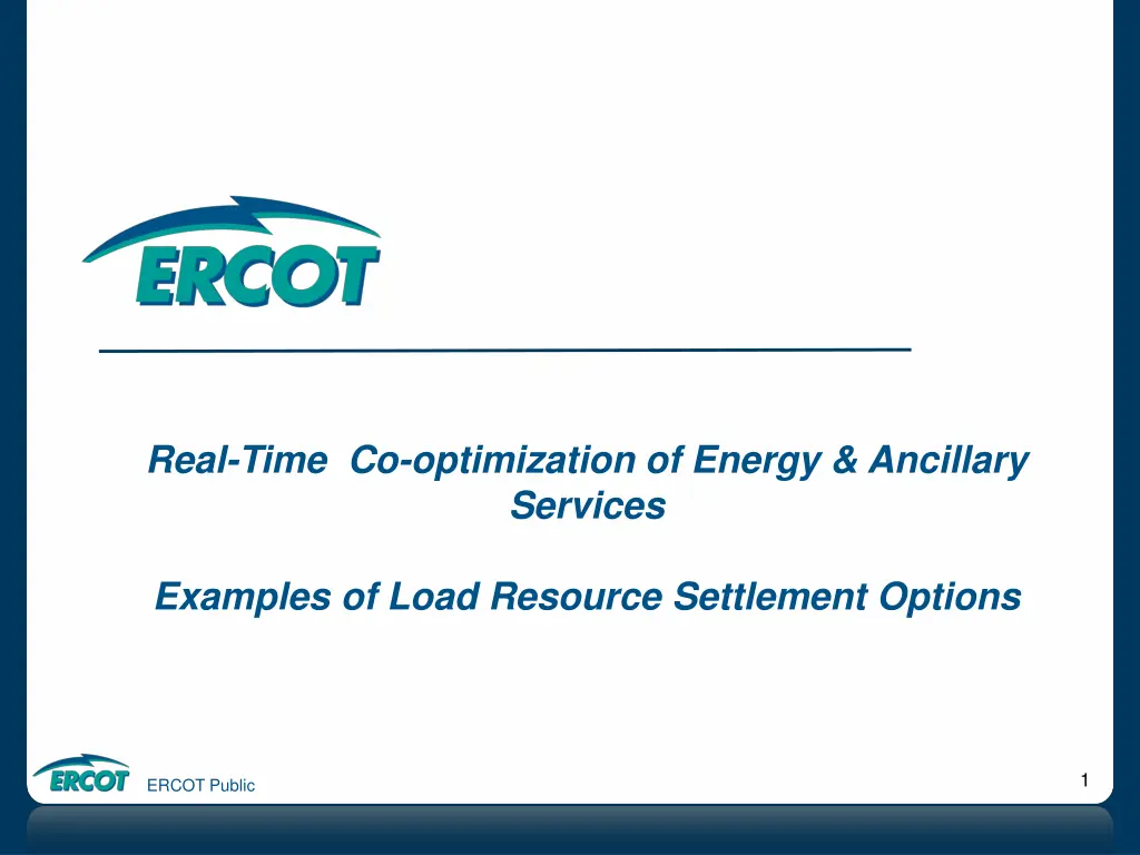 real time co optimization of energy ancillary