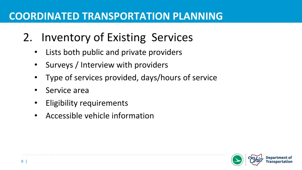 coordinated transportation planning 5