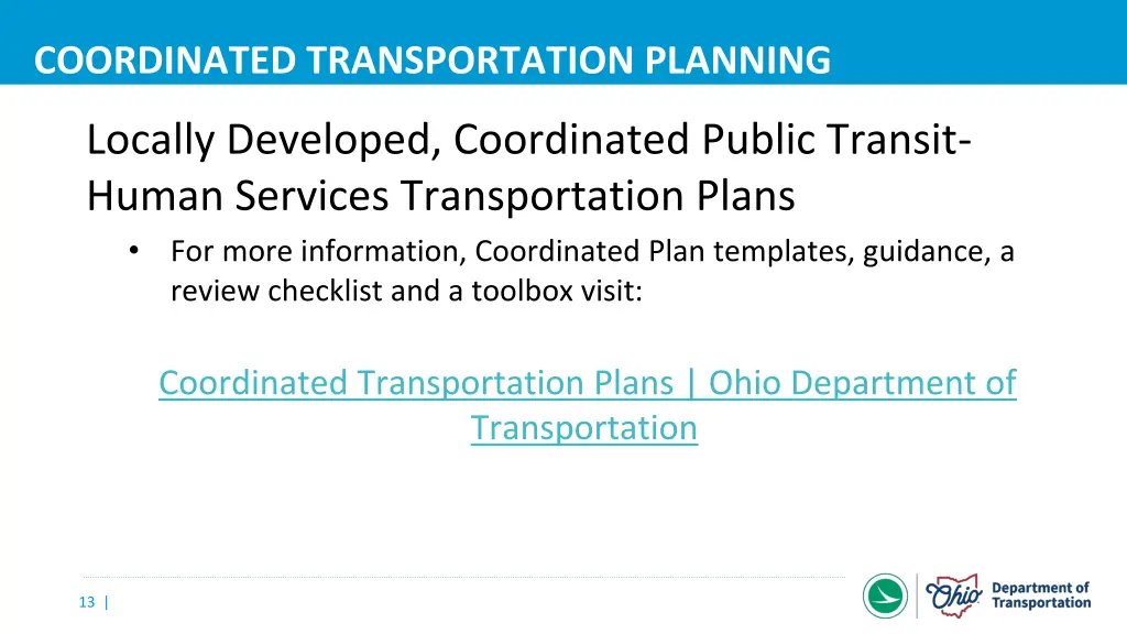 coordinated transportation planning 9