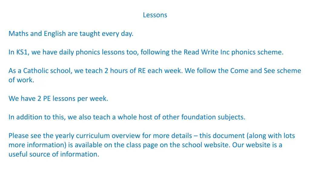 lessons