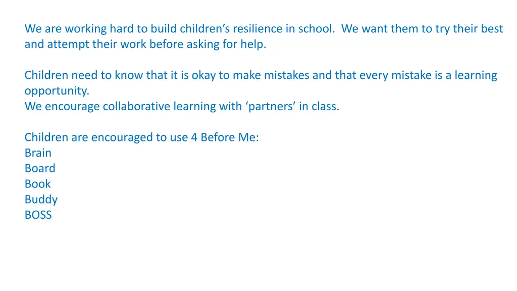 we are working hard to build children