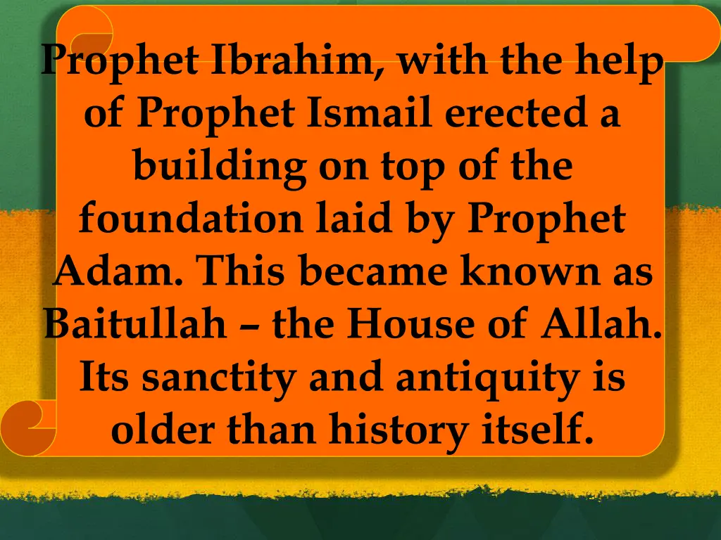prophet ibrahim with the help of prophet ismail