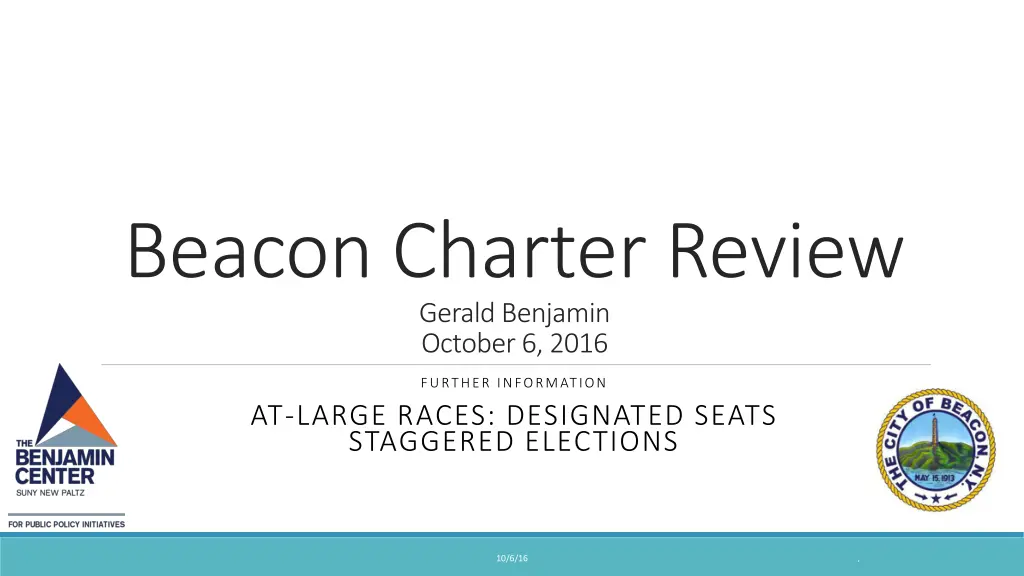 beacon charter review gerald benjamin october