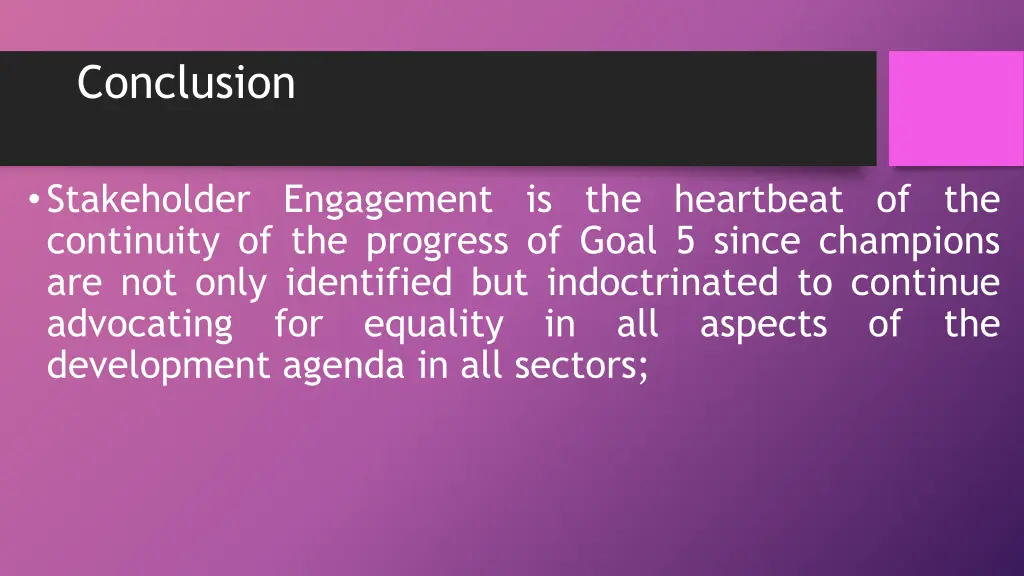 conclusion