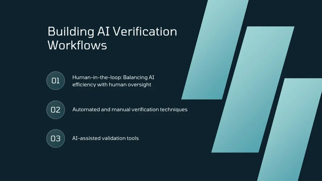 building ai verification workflows