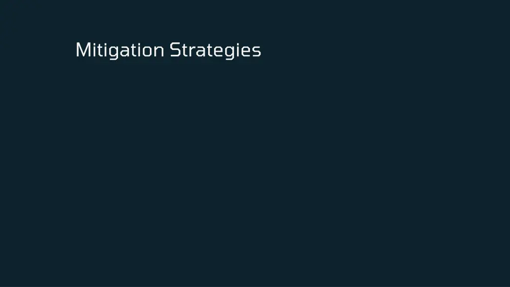 mitigation strategies