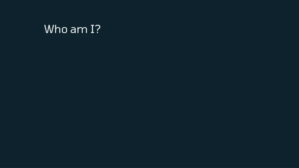 who am i