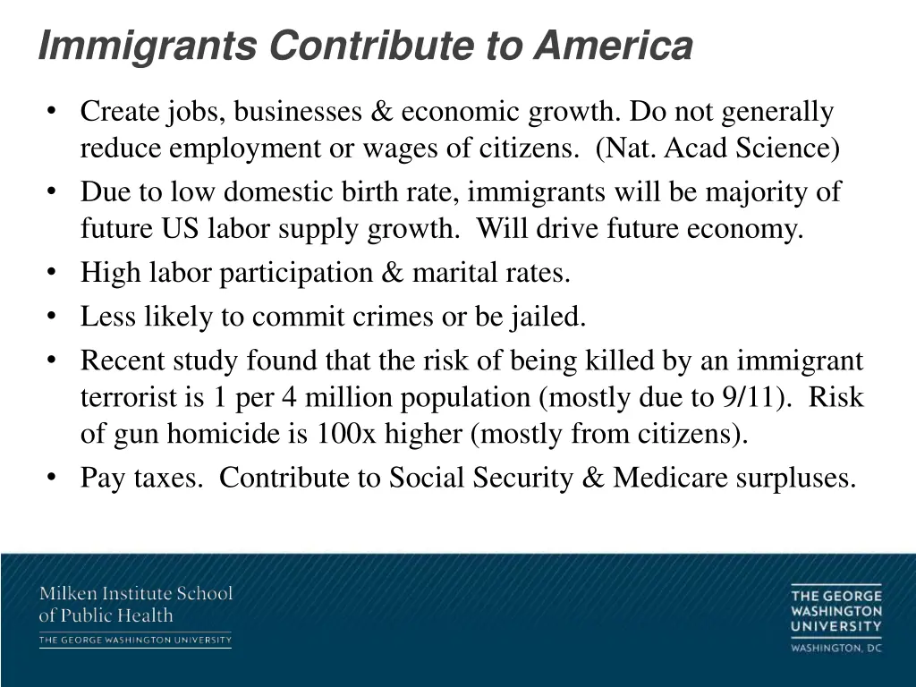 immigrants contribute to america