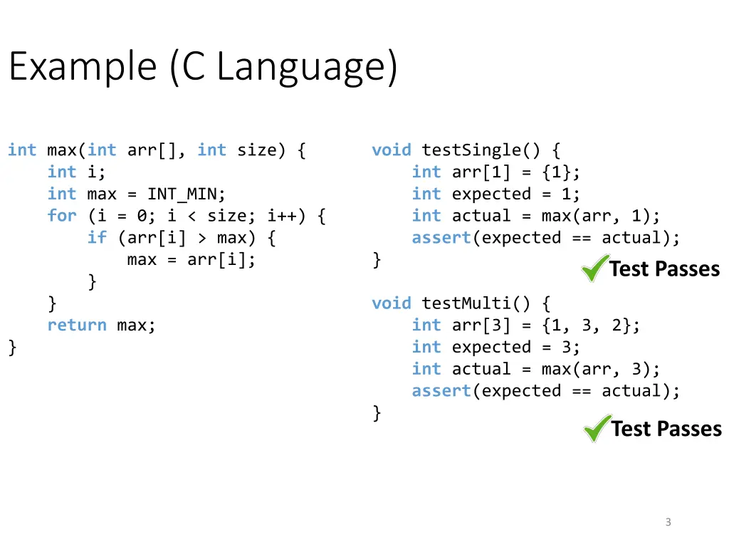 example c language
