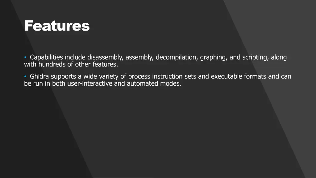 features