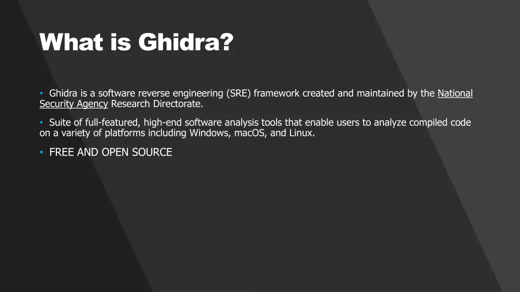 what is ghidra