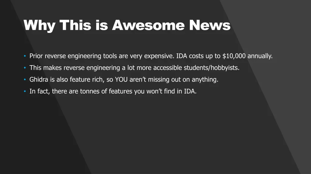 why this is awesome news
