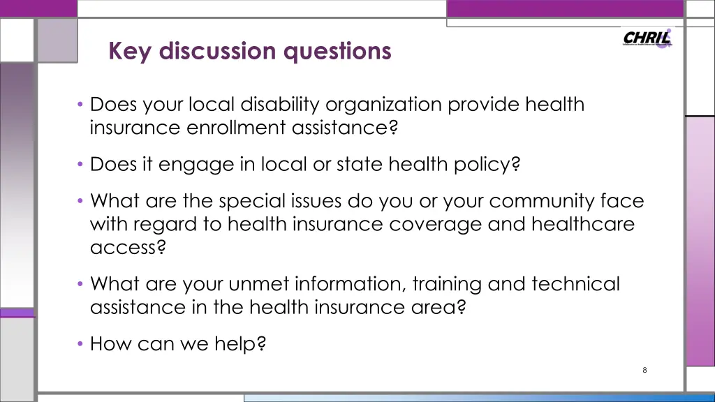 key discussion questions