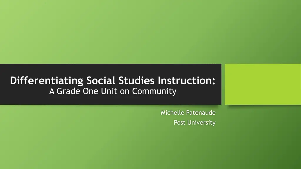 differentiating social studies instruction