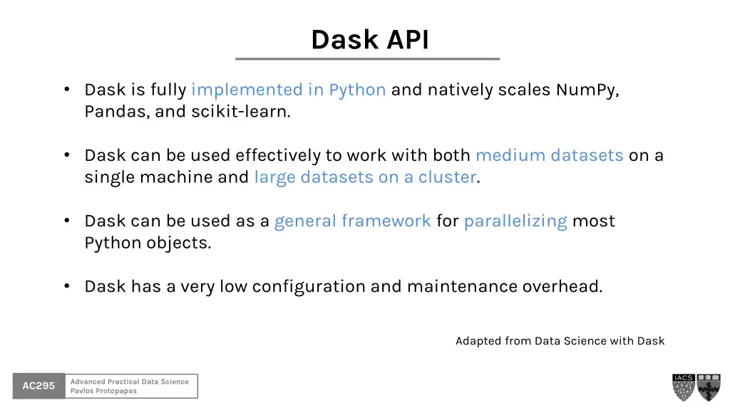 dask api 1