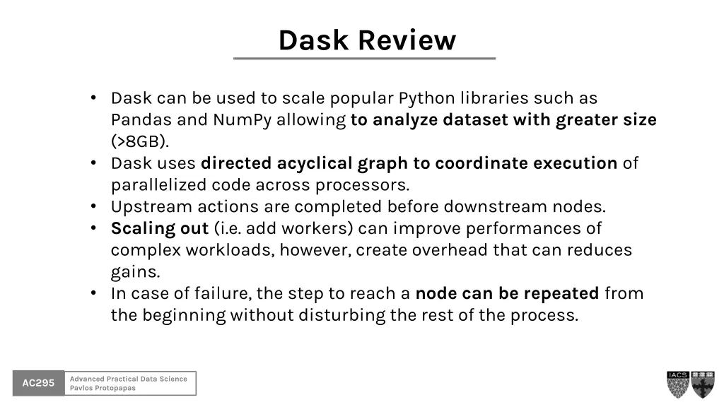 dask review 1