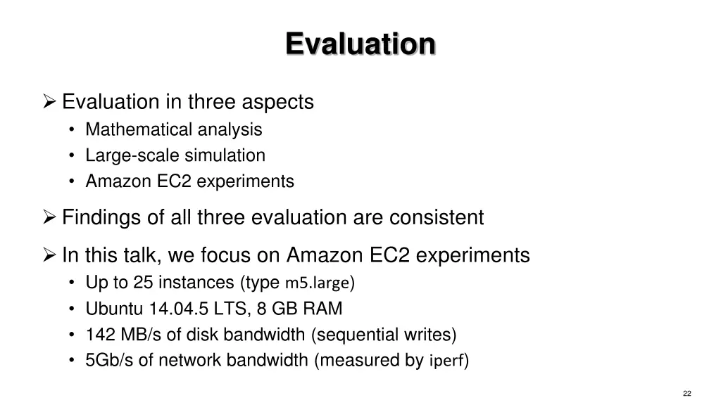 evaluation