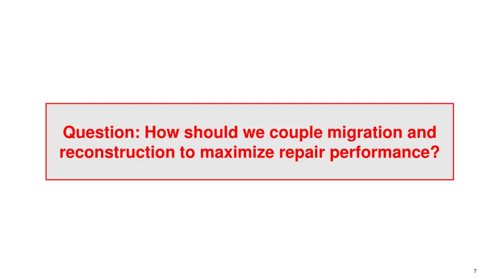 question how should we couple migration
