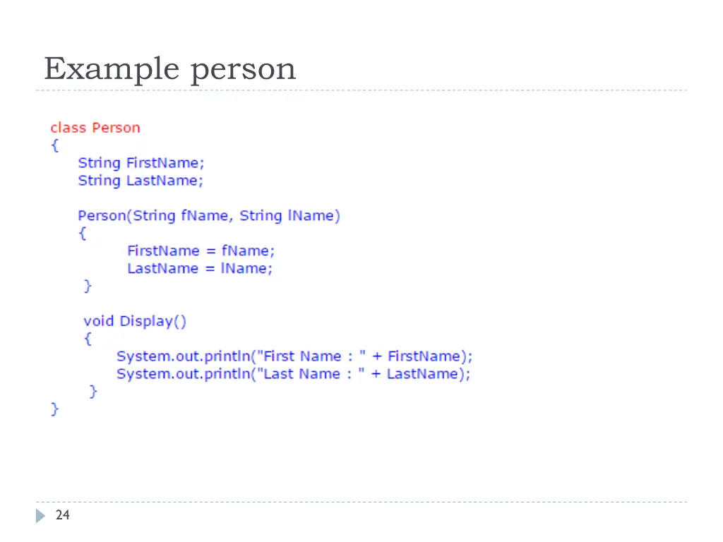 example person