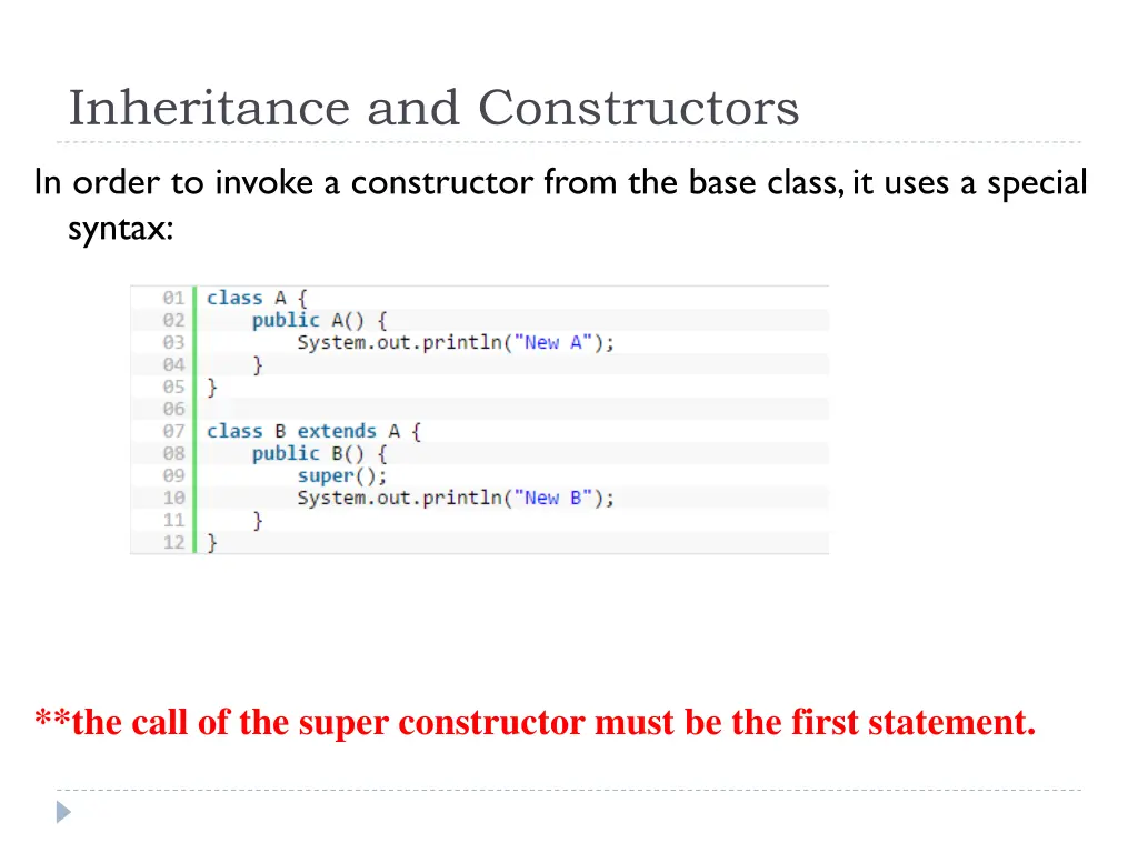 inheritance and constructors 1