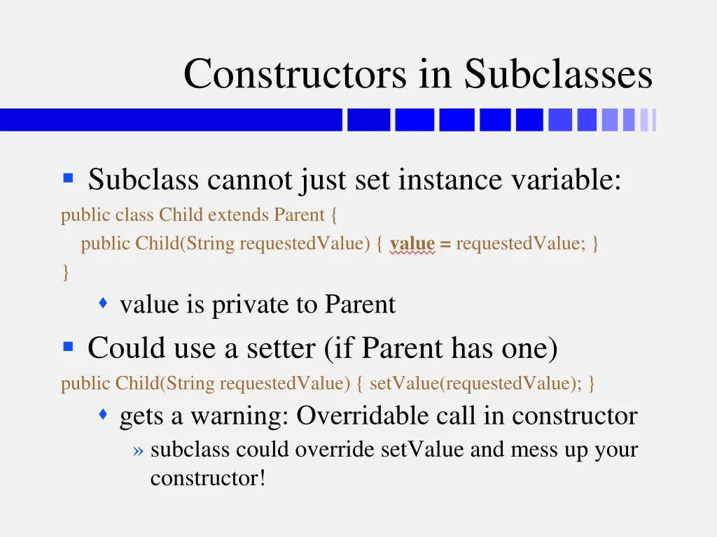 constructors in subclasses 1