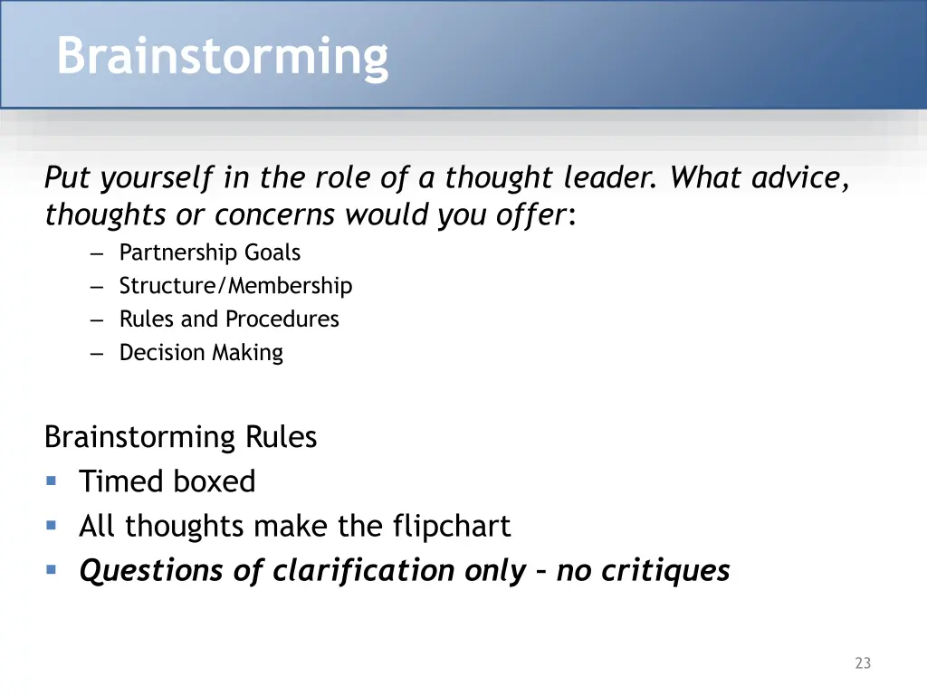 brainstorming 1