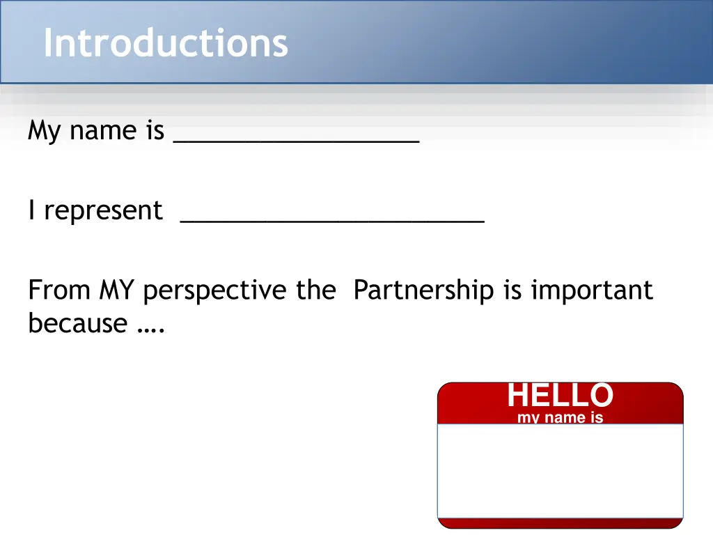 introductions