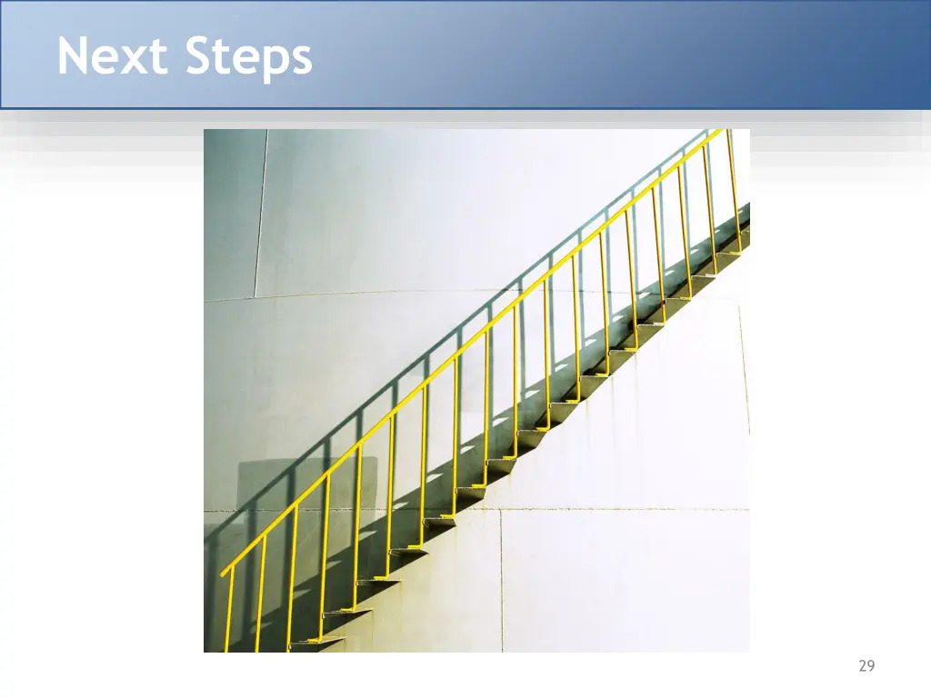 next steps