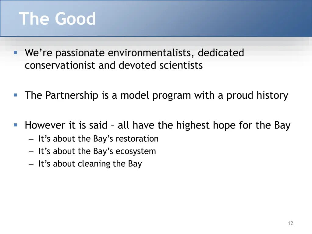 the good