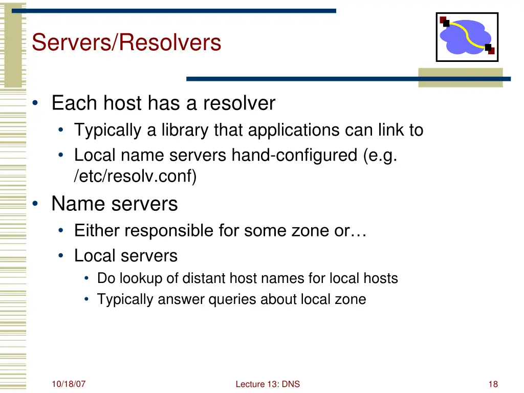 servers resolvers
