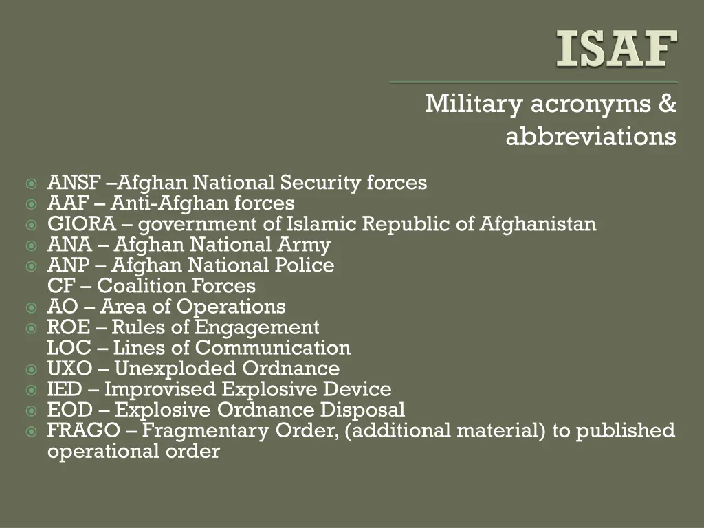 military acronyms abbreviations