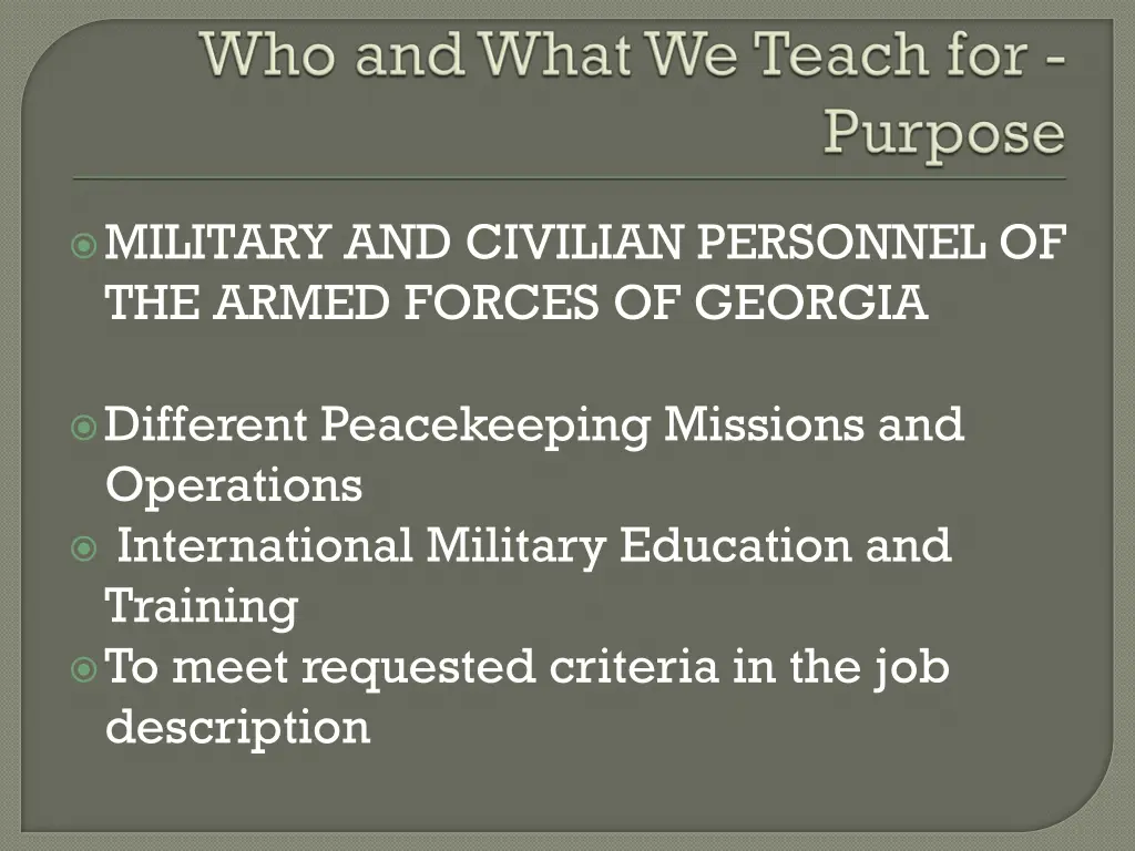 military and civilian personnel of the armed
