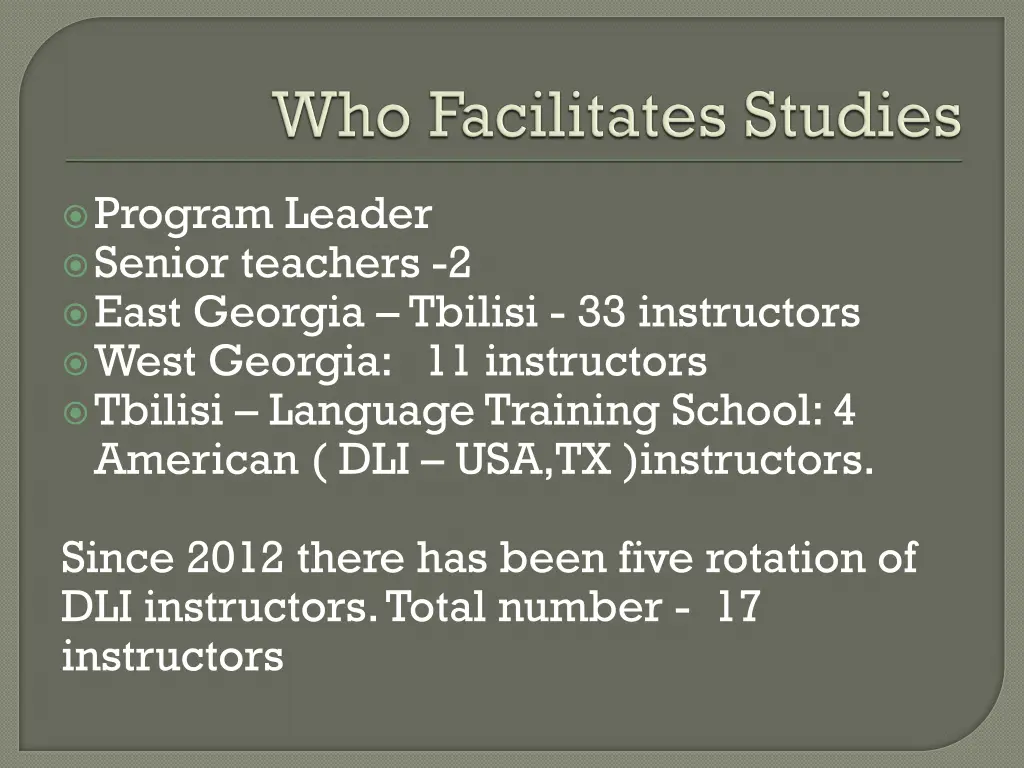 program leader senior teachers 2 east georgia