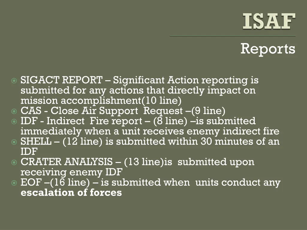 reports