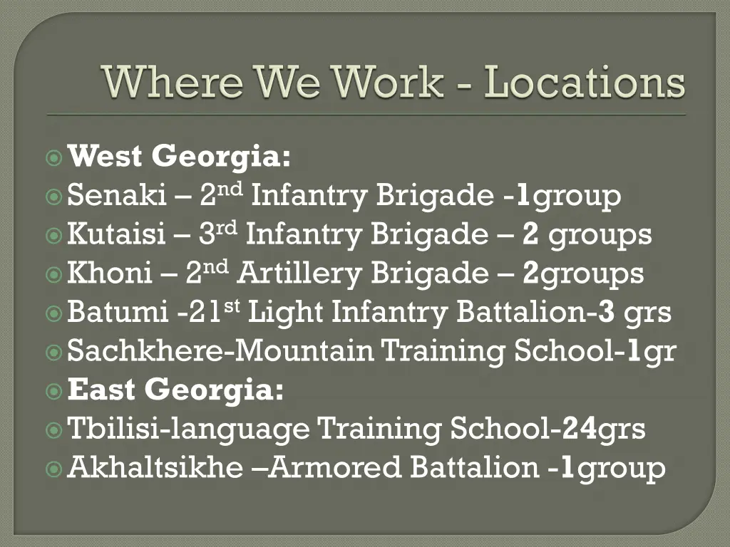 west georgia senaki 2 nd infantry brigade 1 group
