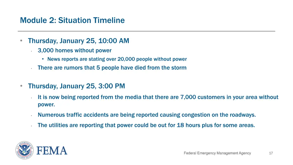 module 2 situation timeline 1