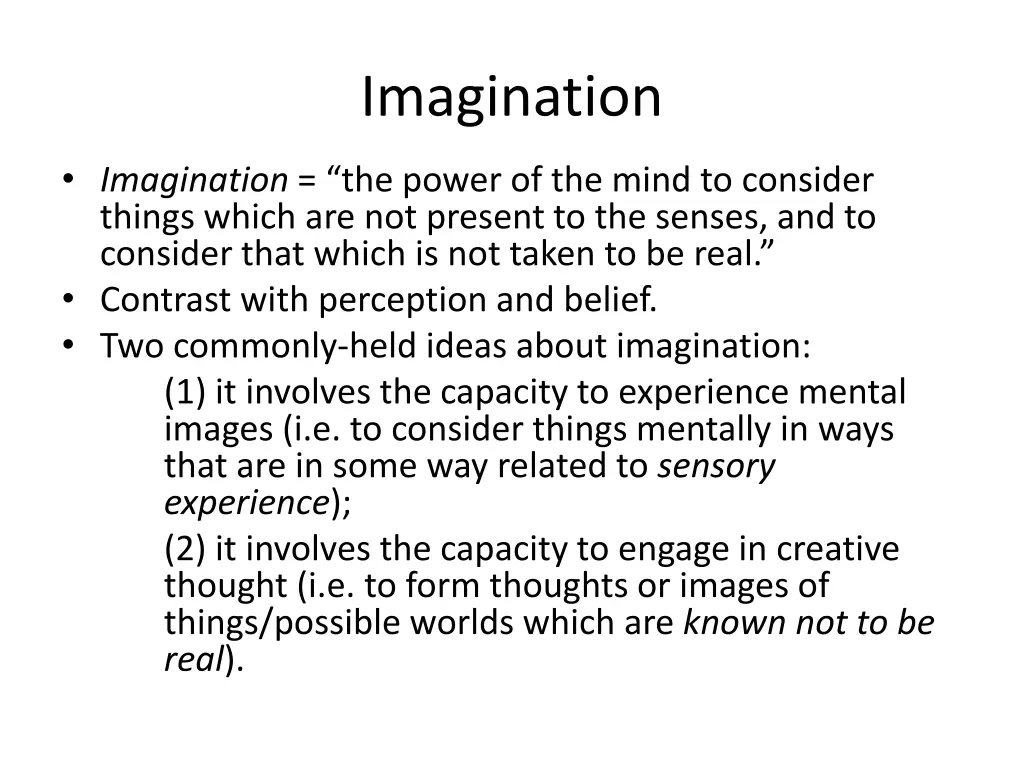 imagination