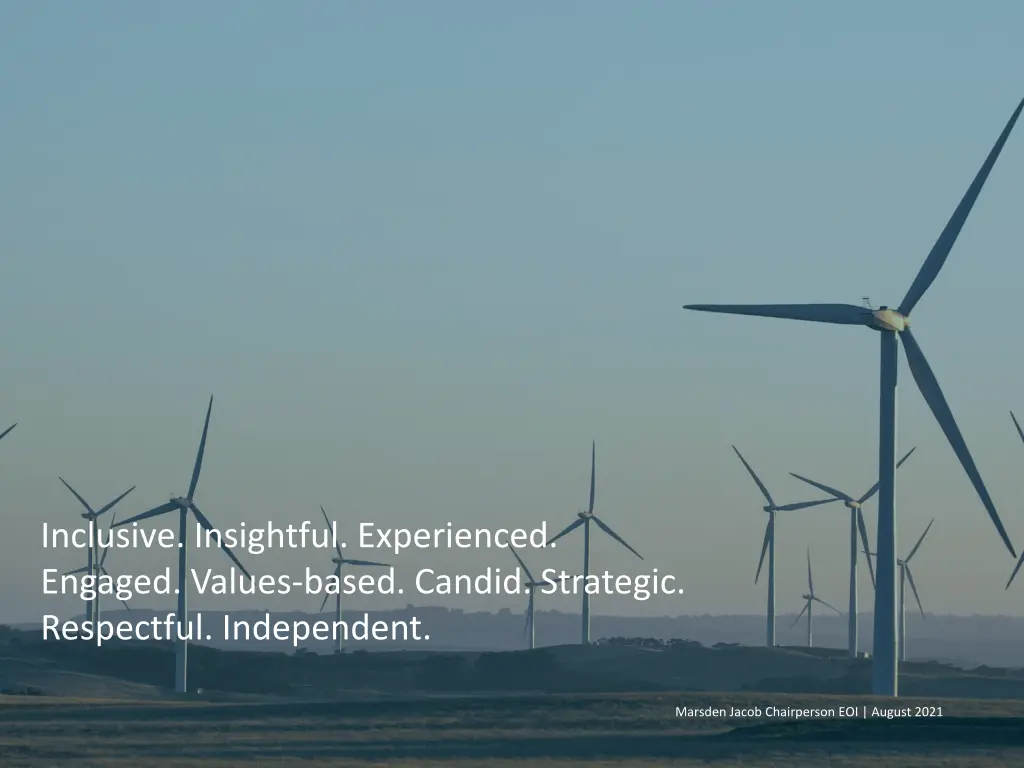 inclusive insightful experienced engaged values