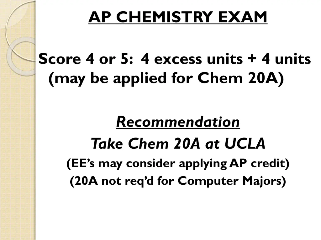 ap chemistry exam