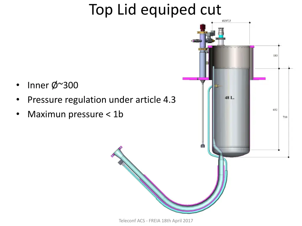 top lid equiped cut