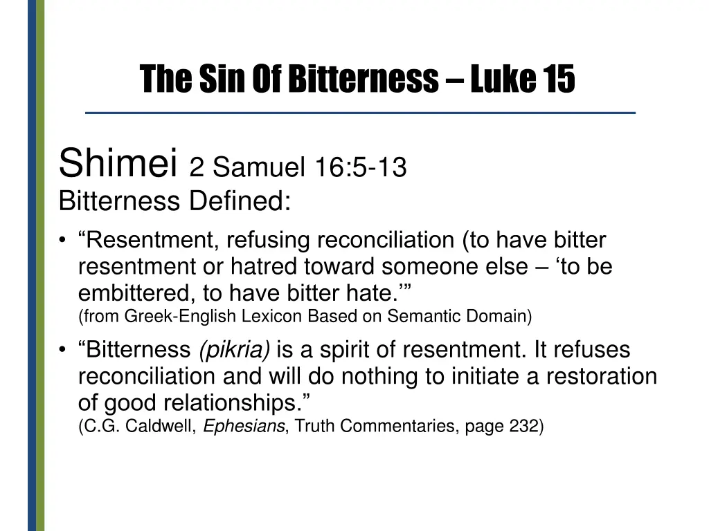 the sin of bitterness luke 15