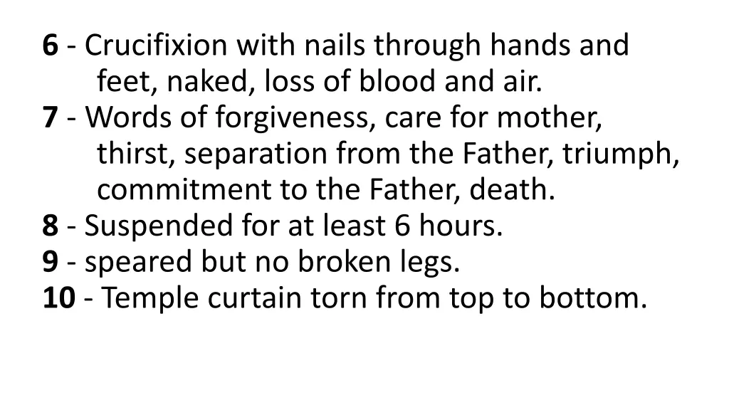6 crucifixion with nails through hands and feet