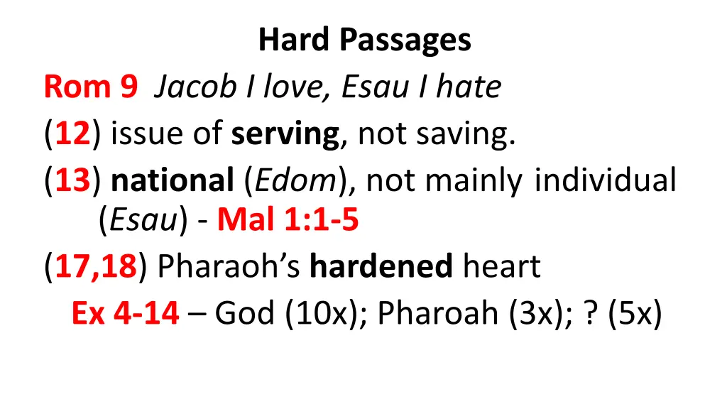 hard passages