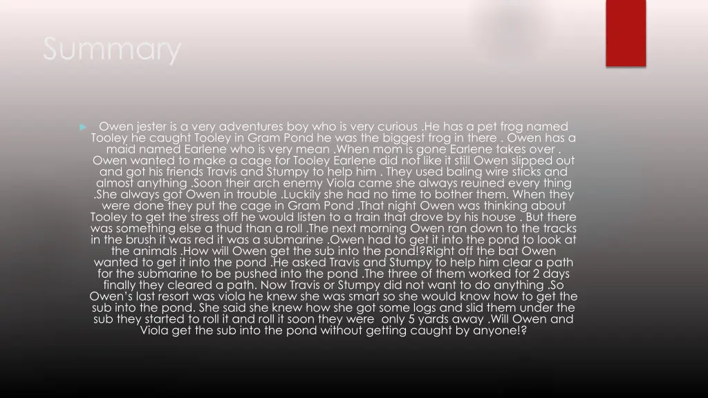 summary
