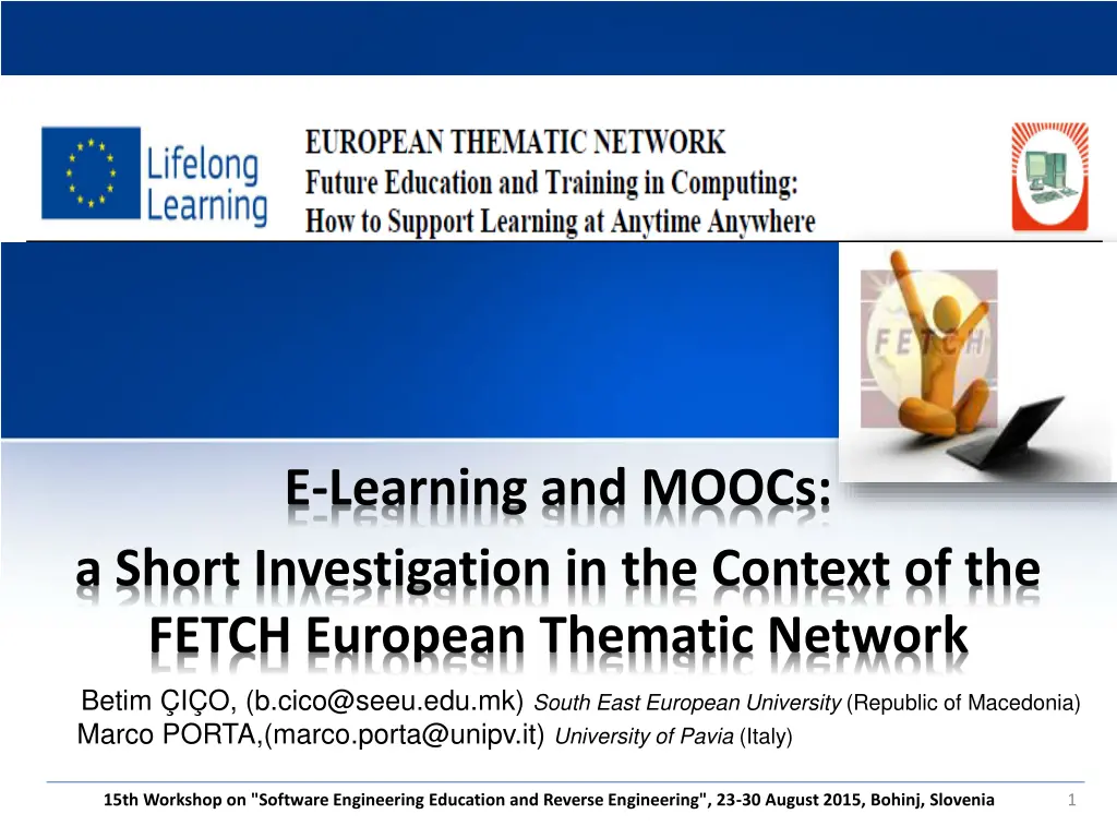 e learning and moocs a short investigation