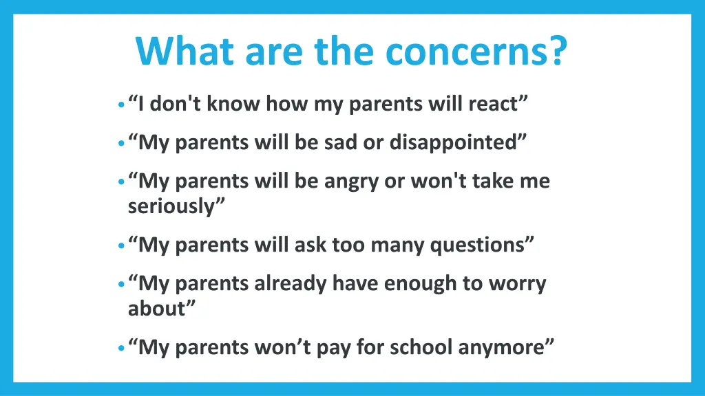 what are the concerns