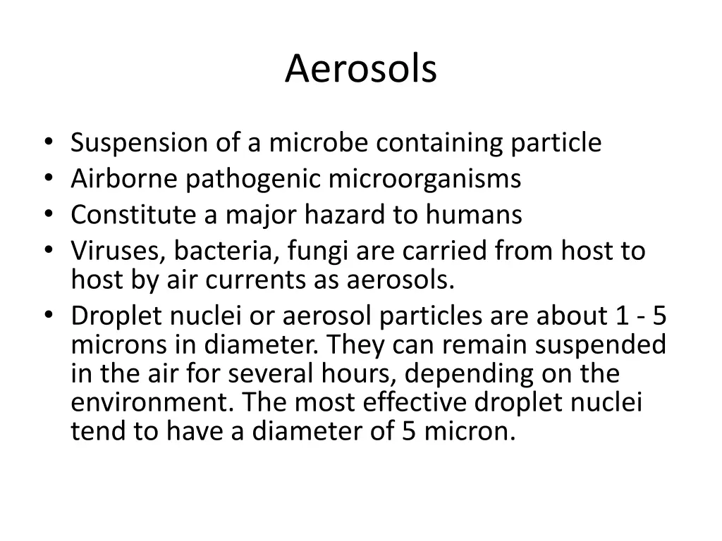 aerosols