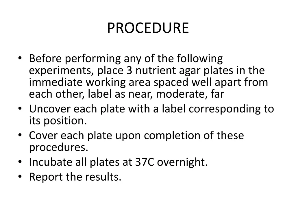 procedure